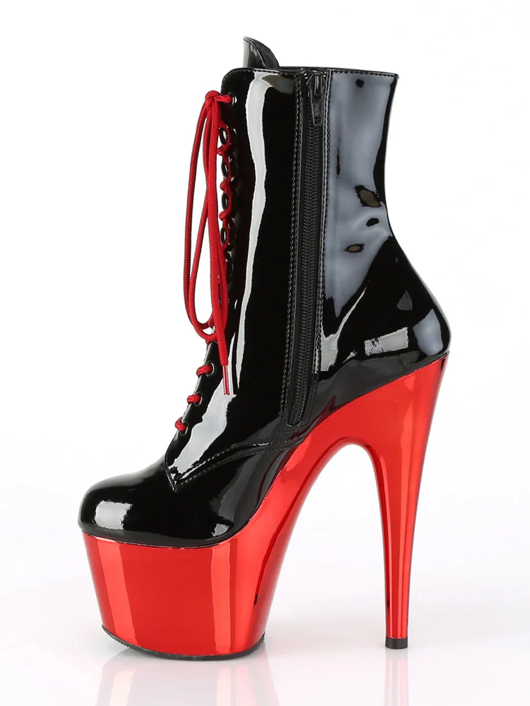 ADORE-1020 - BLACK PATENT & RED CHROME ✰ PRE ORDER ✰ - Image 2