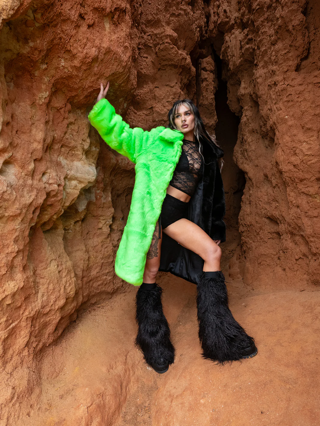AREA 51 ALIEN DOOF JACKET - BLACK/GREEN ✰ MADE 4 U ✰ - Image 7