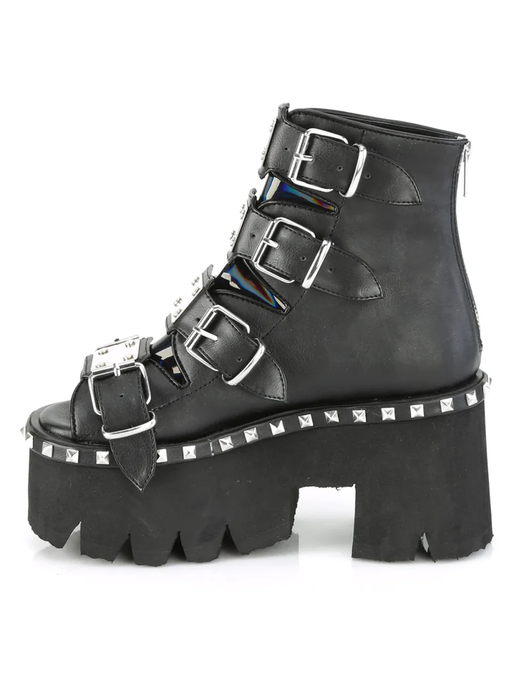 DEMONIA ASHES-70 - BLACK VEGAN LEATHER ✰ PRE ORDER ✰ - Image 2