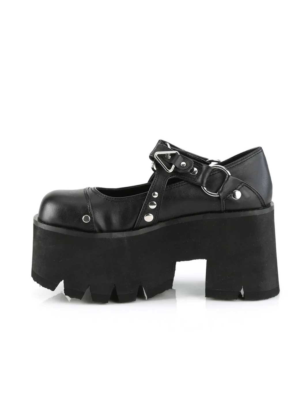 DEMONIA ASHES-33 - BLACK VEGAN LEATHER ✰ PRE ORDER ✰ - Image 3