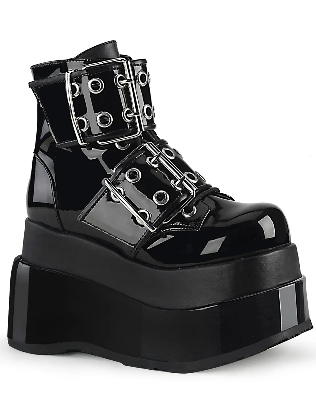 DEMONIA BEAR 104 PLATFORM BOOTS - BLACK - Image 3