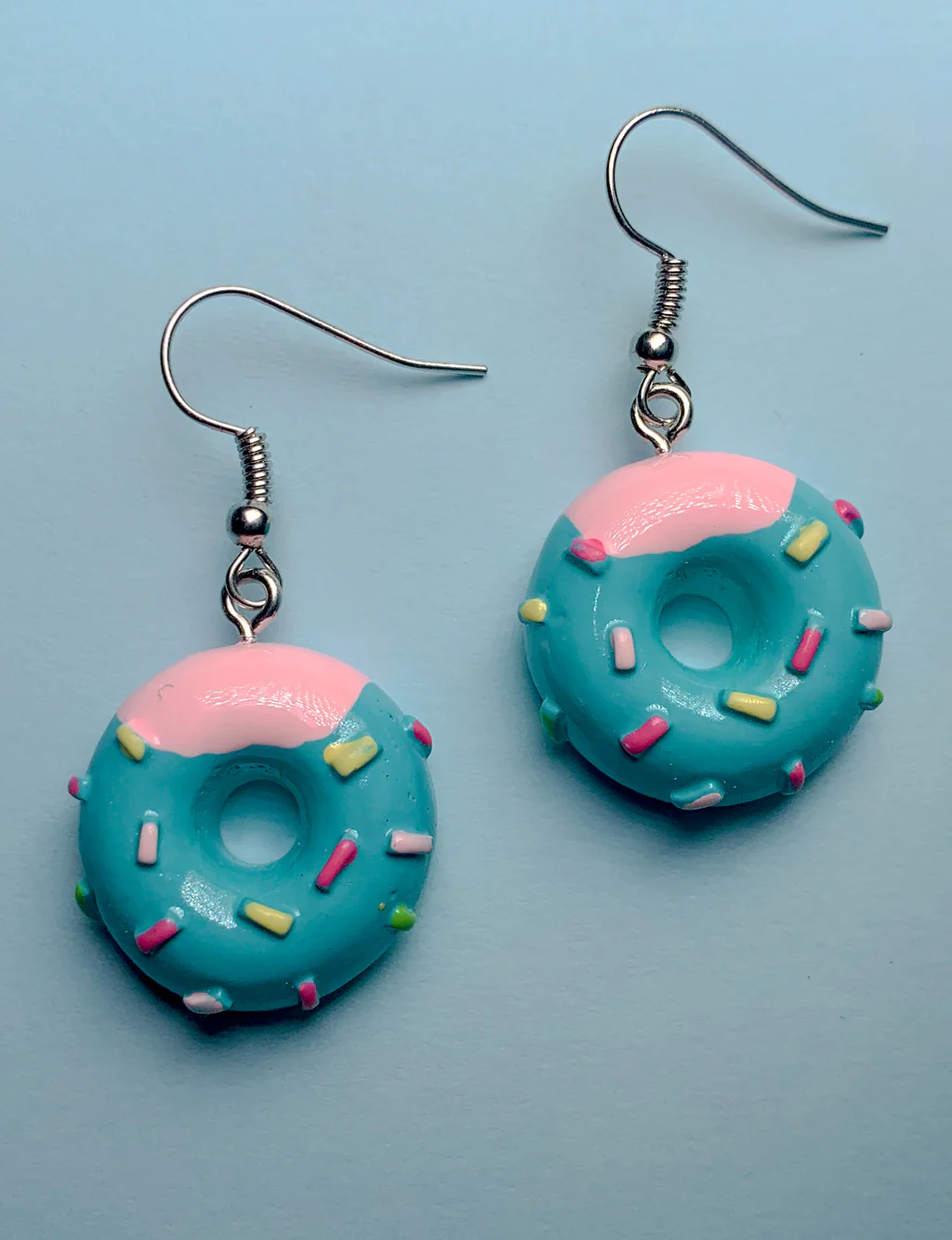 DONUT EARRINGS - BLUE