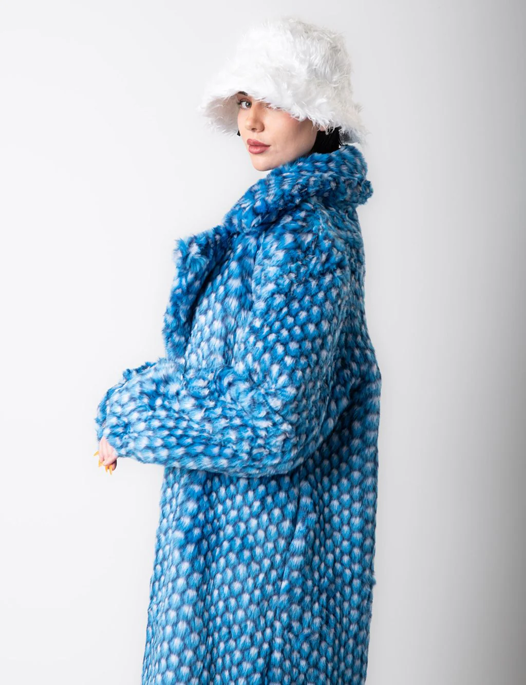 BLUE MERMAID FAUX FUR JACKET - LONG LENGTH ✰ MADE 4 U ✰ - Image 6