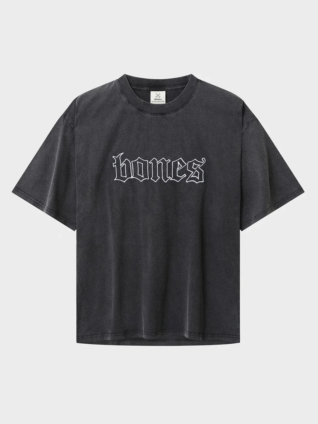 BONES CLASSIC TEE - WASHED BLACK - Image 2