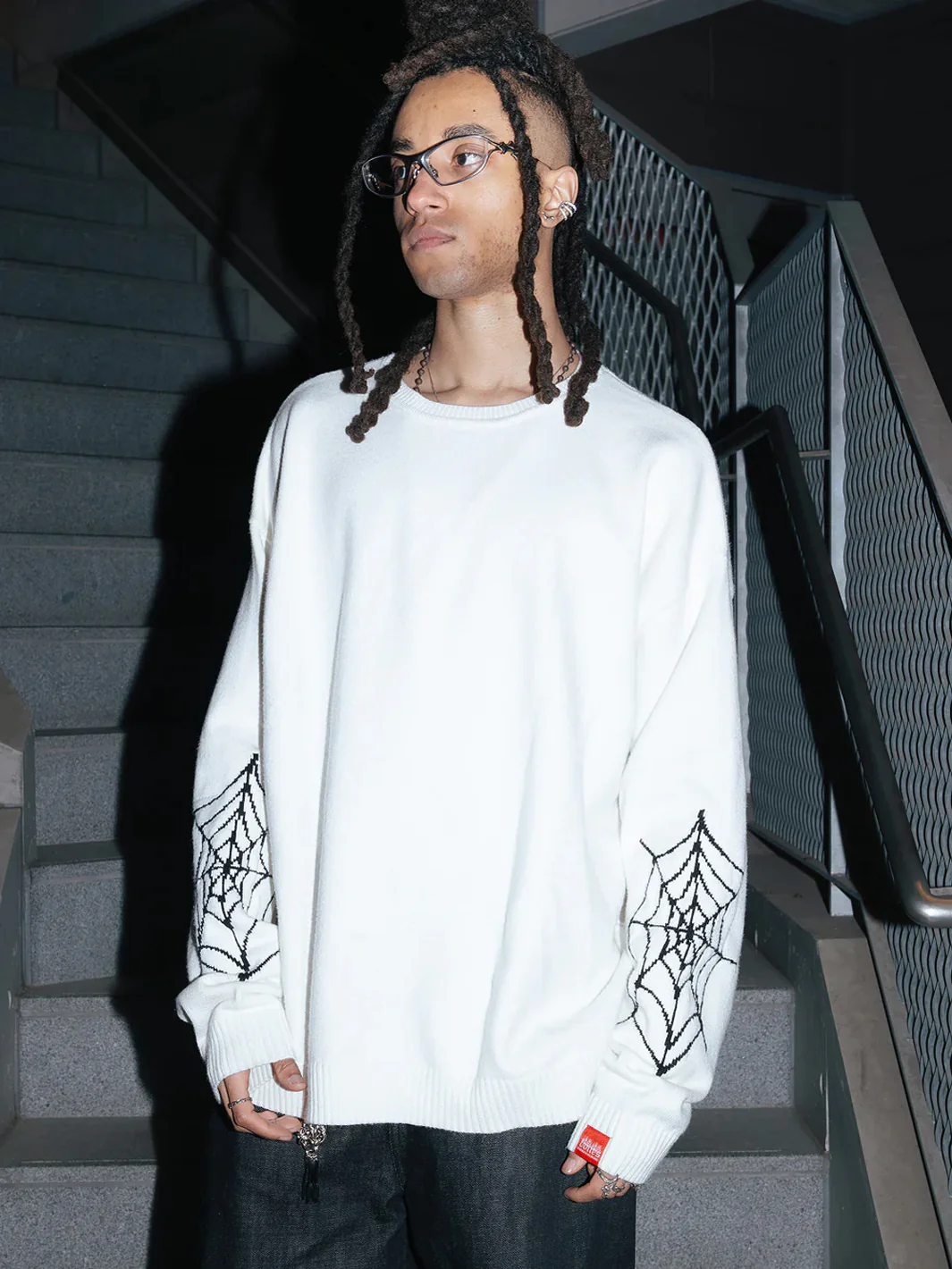 BONES SPIDER KNIT - WHITE