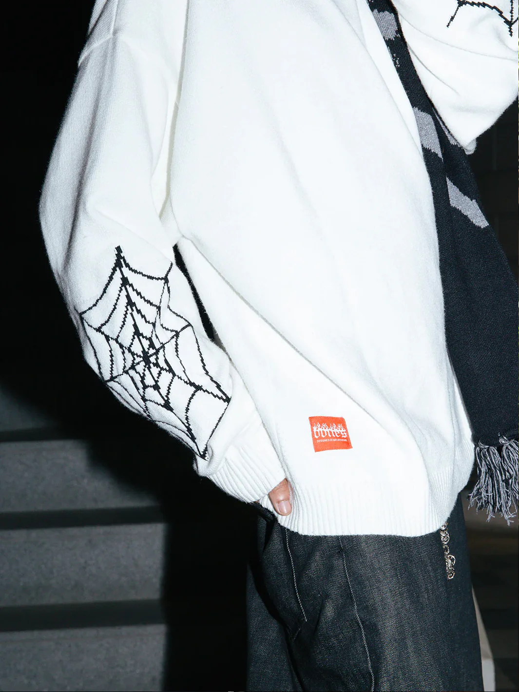 BONES SPIDER KNIT - WHITE - Image 6
