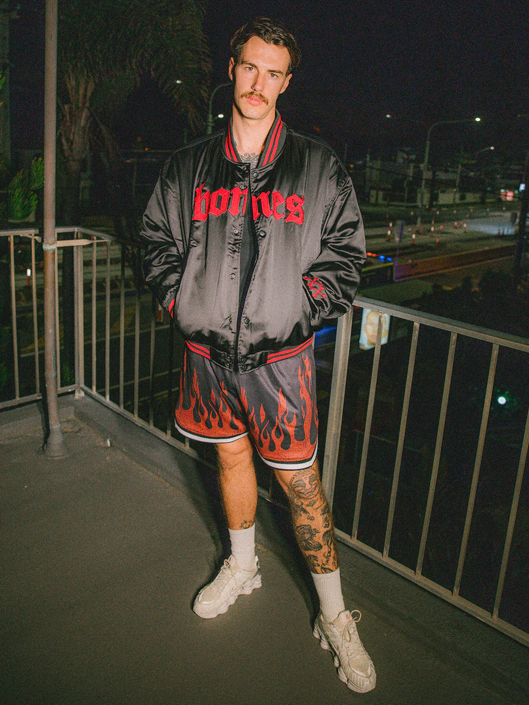 BURNER BALLER SHORTS - BLACK/RED
