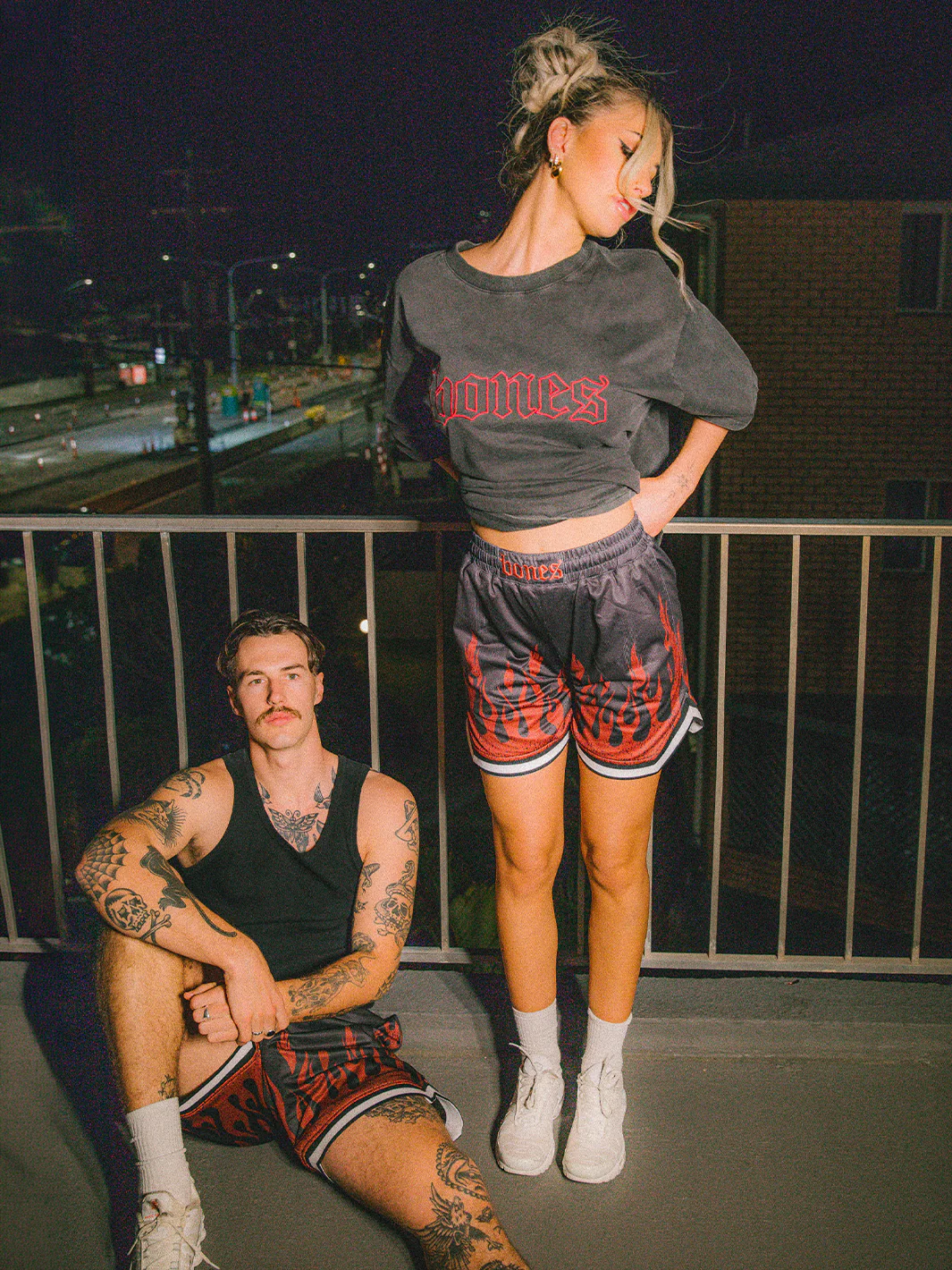 BURNER BALLER SHORTS - BLACK/RED - Image 7