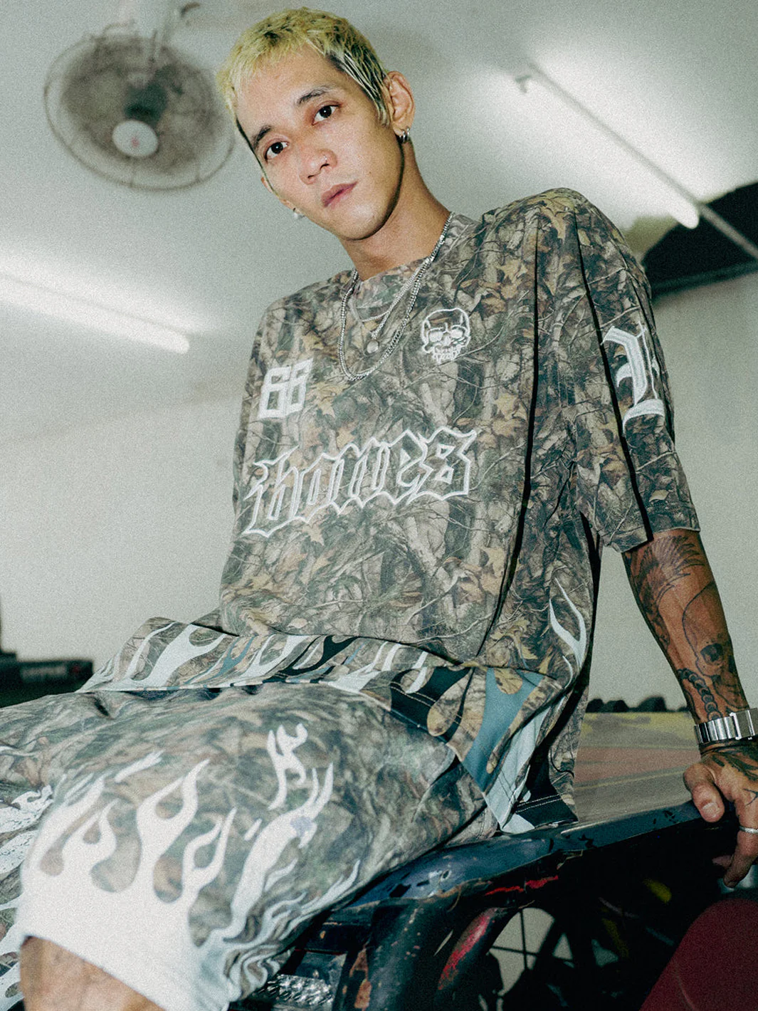 BURNER BOXY TEE - ALPINE CAMO