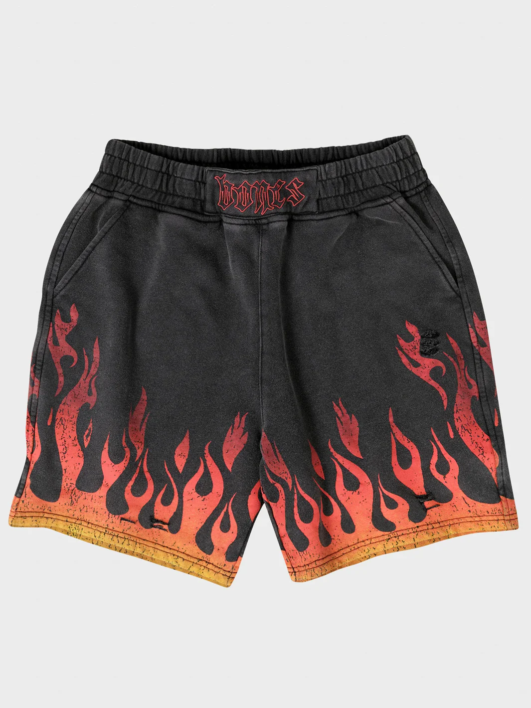 BURNER JERSEY SHORTS - FLAME/WASHED BLACK - Image 2