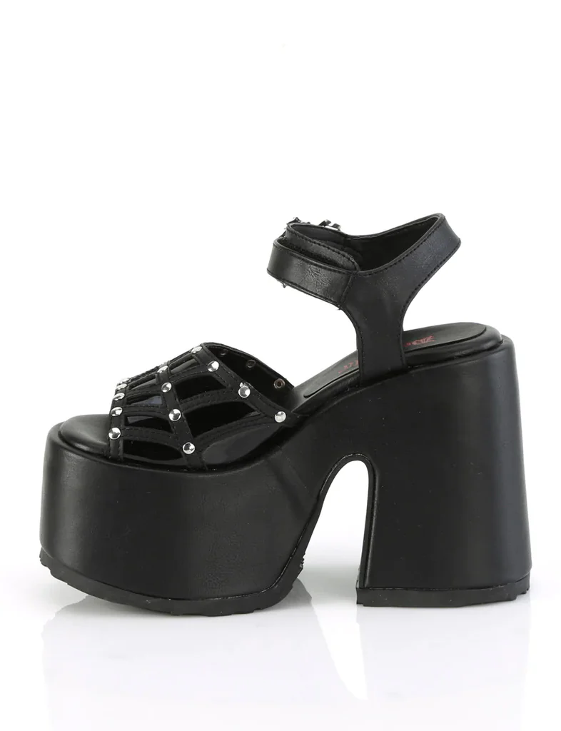 DEMONIA CAMEL-17 - BLACK VEGAN LEATHER ✰ PRE ORDER ✰ - Image 3