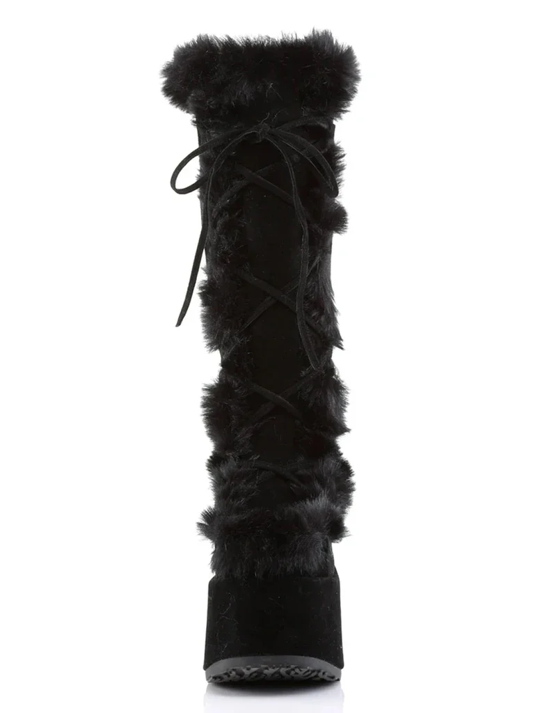 DEMONIA CAMEL-311 PLATFORM BOOTS - BLACK ✰ PRE ORDER ✰ - Image 3