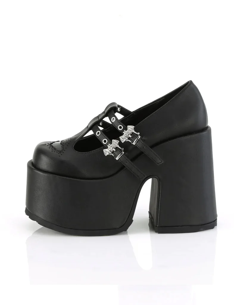 DEMONIA CAMEL-55 - BLACK VEGAN LEATHER ✰ PRE ORDER ✰ - Image 4