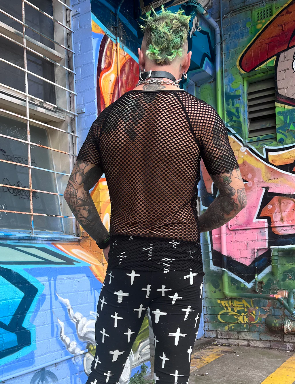 CAPTURE MESH TEE - BLACK - Image 4