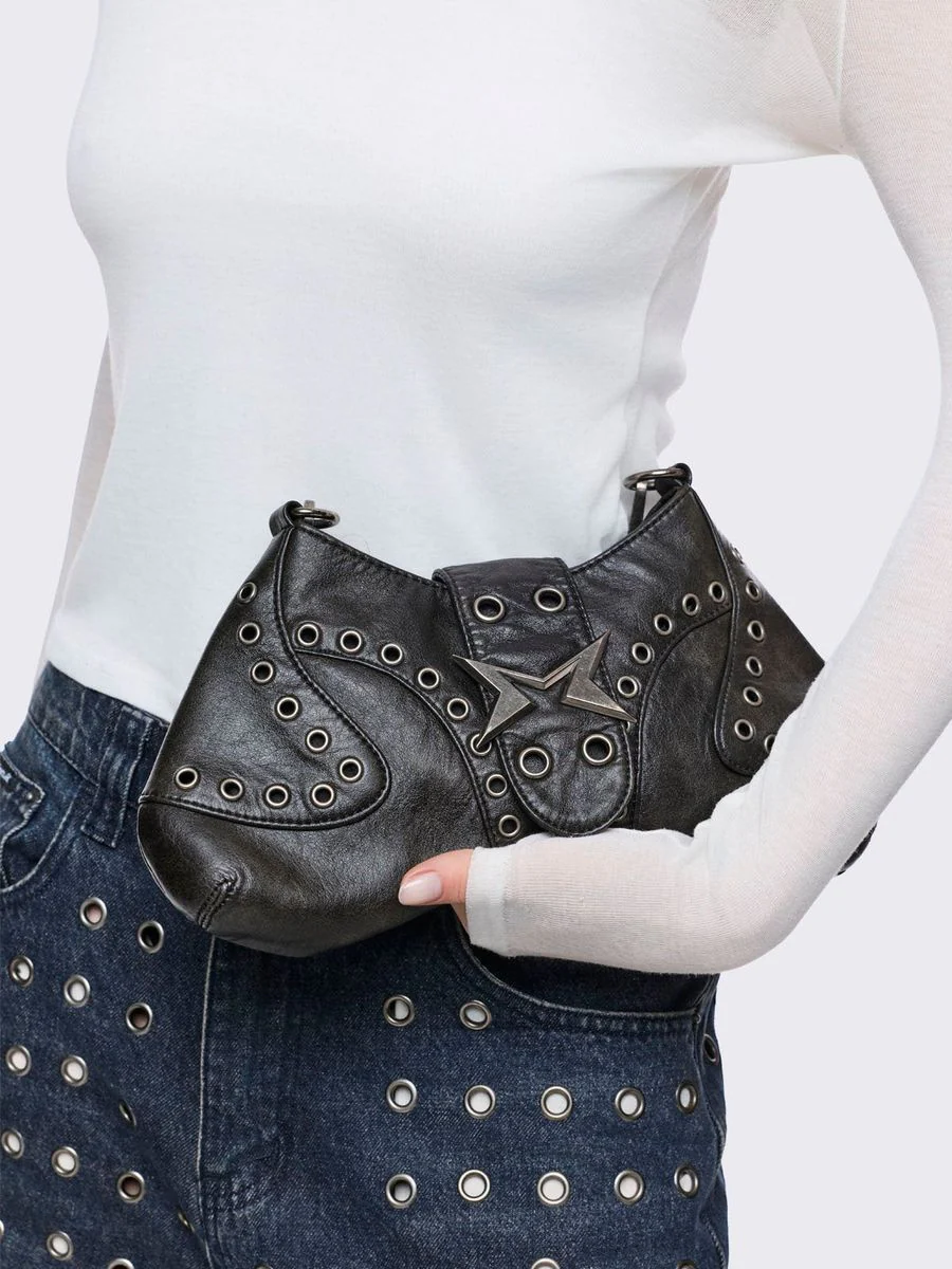 CHARLI VEGAN LEATHER BAGUETTE BAG - Image 6