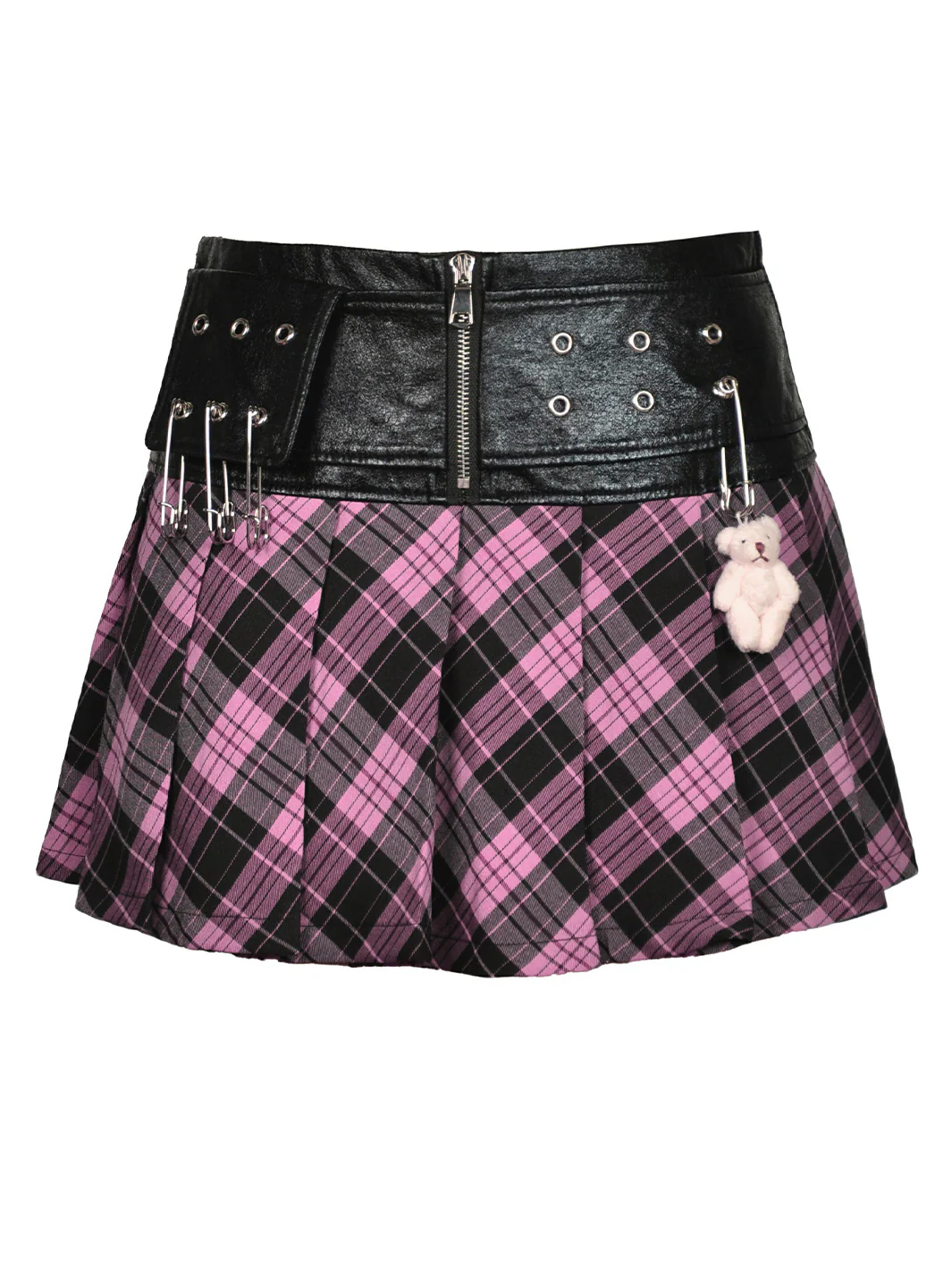 CLUB RAT PLAID MINI SKIRT - Image 2