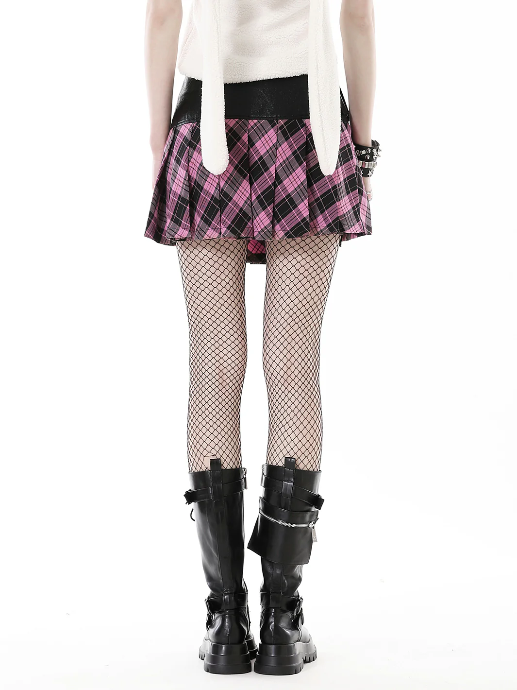 CLUB RAT PLAID MINI SKIRT - Image 5