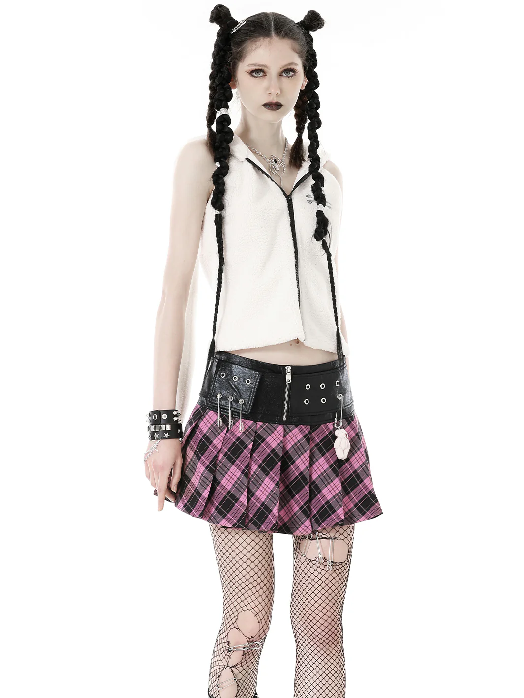 CLUB RAT PLAID MINI SKIRT - Image 6