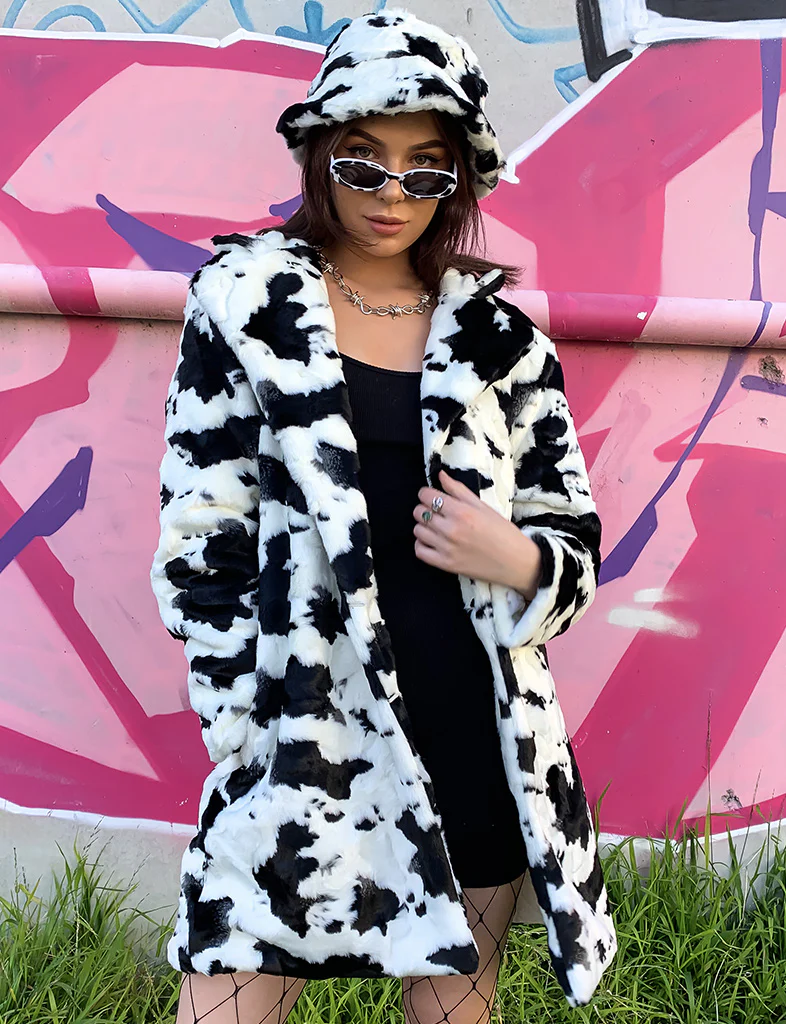 COW PRINT FAUX FUR JACKET ✰ MADE 4 U ✰ - Image 10