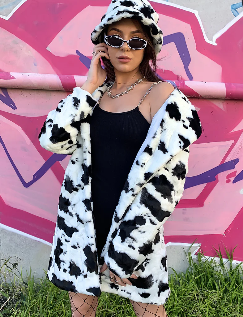 COW PRINT FAUX FUR JACKET ✰ MADE 4 U ✰ - Image 13