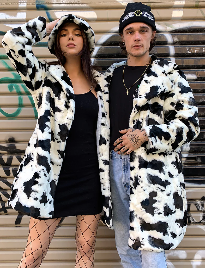 COW PRINT FAUX FUR JACKET ✰ MADE 4 U ✰ - Image 8