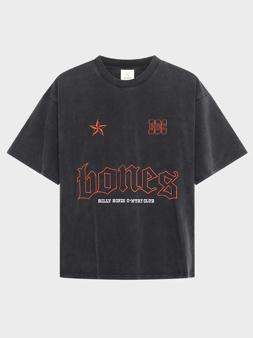 COWBOY STACKED TEE - VINTAGE BLACK/RED - Image 2