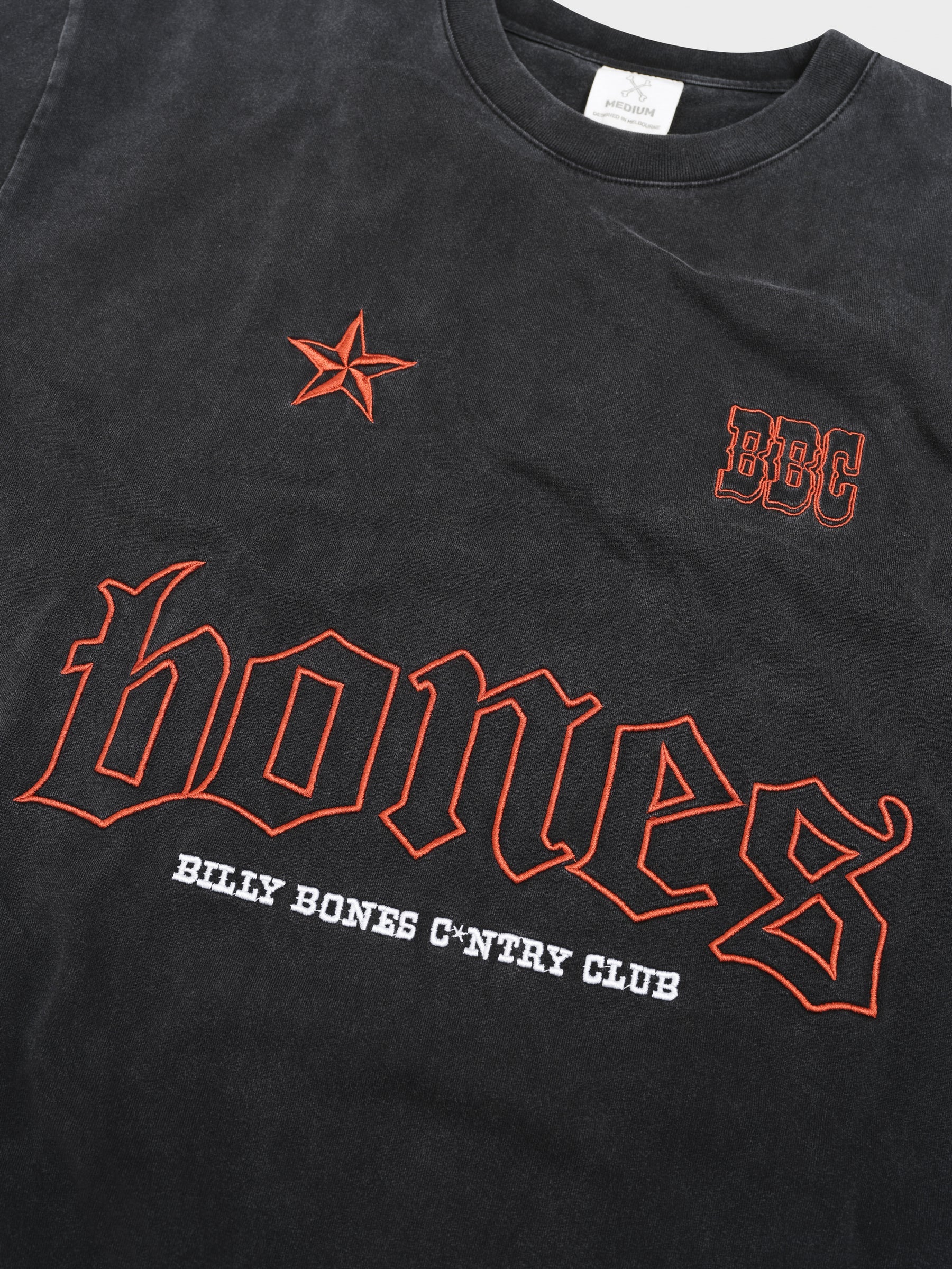 COWBOY STACKED TEE - VINTAGE BLACK/RED - Image 6