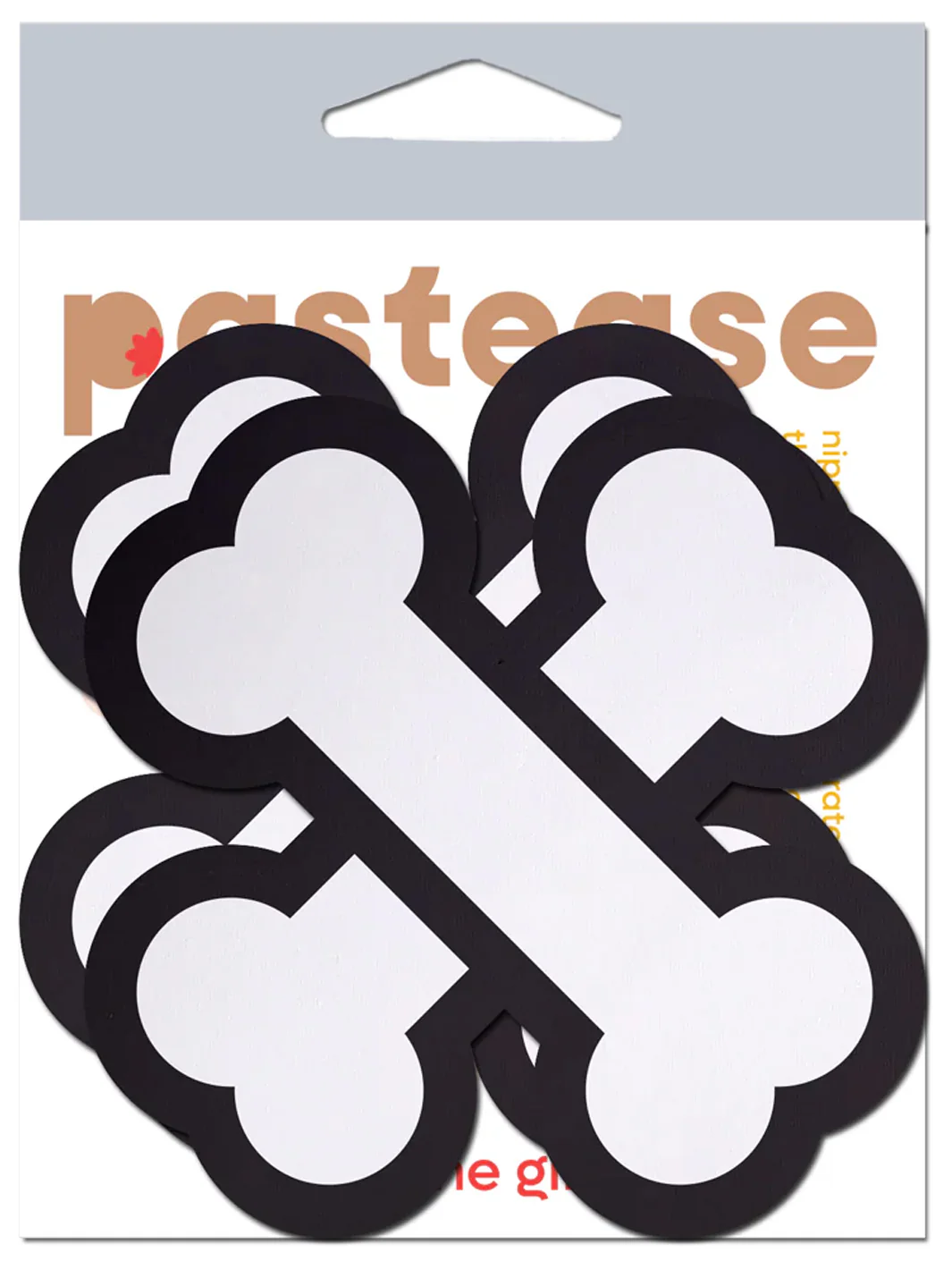 CROSSBONES NIPPLE PASTIES - WHITE - Image 3
