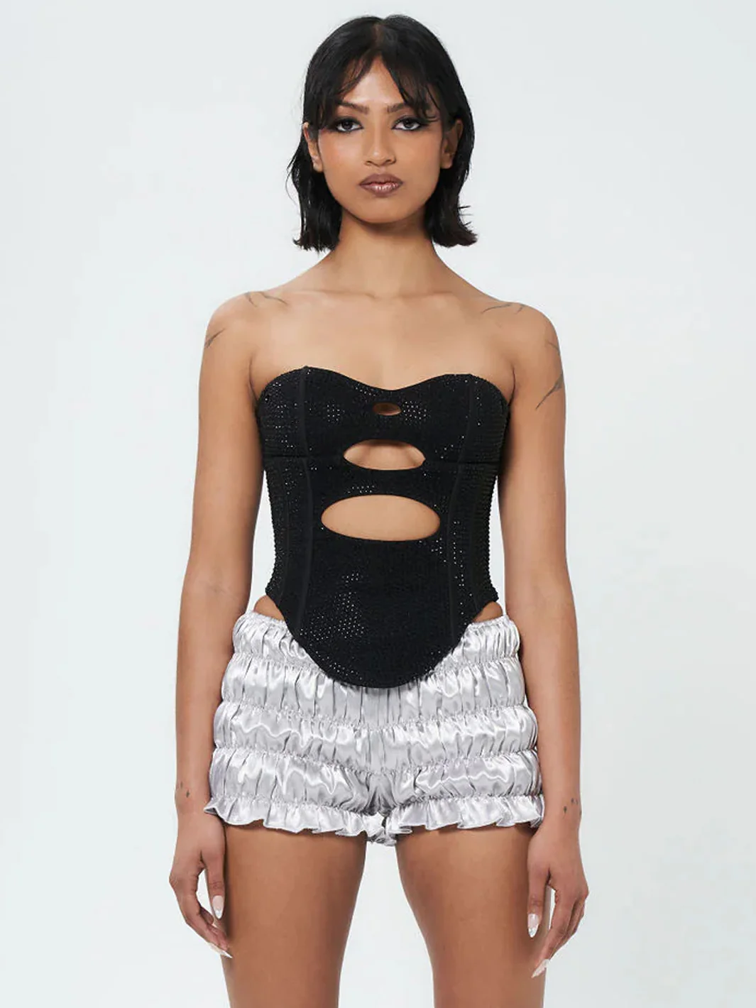 DARK DESIRES CORSET - JET BLACK - Image 2