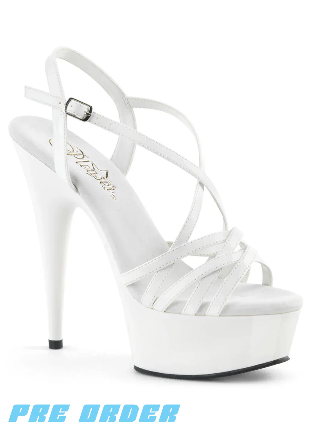 DELIGHT-613 - WHITE PATENT ✰ PRE ORDER ✰