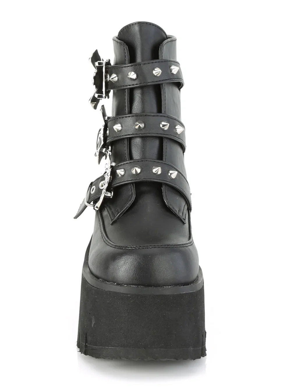 DEMONIA ASHES-55 - BLACK VEGAN LEATHER - Image 4