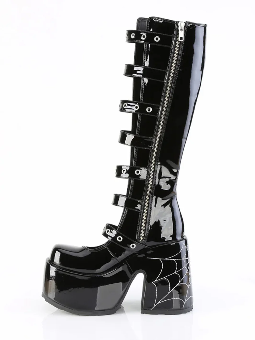 DEMONIA CAMEL-223 - BLACK PATENT ✰ PRE ORDER ✰ - Image 3