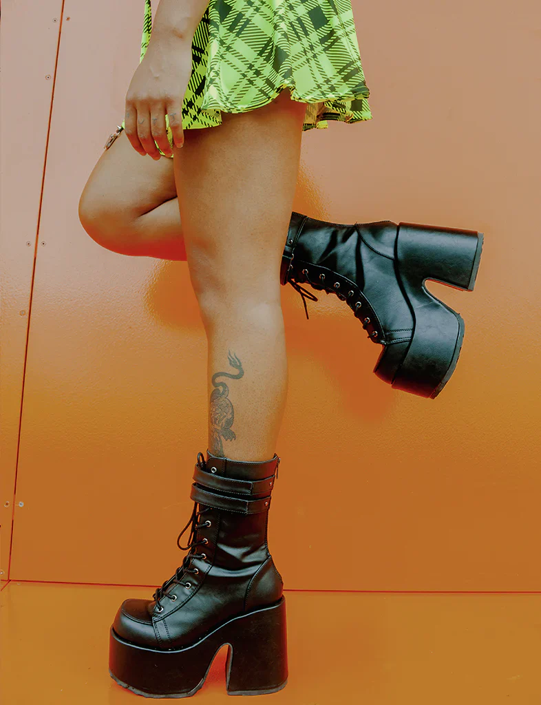 DEMONIA CAMEL-250 - BLACK VEGAN LEATHER ✰ PRE ORDER ✰ - Image 2