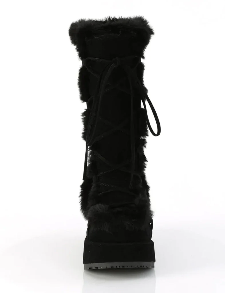 DEMONIA CUBBY 311 PLATFORM BOOTS - BLACK - Image 3