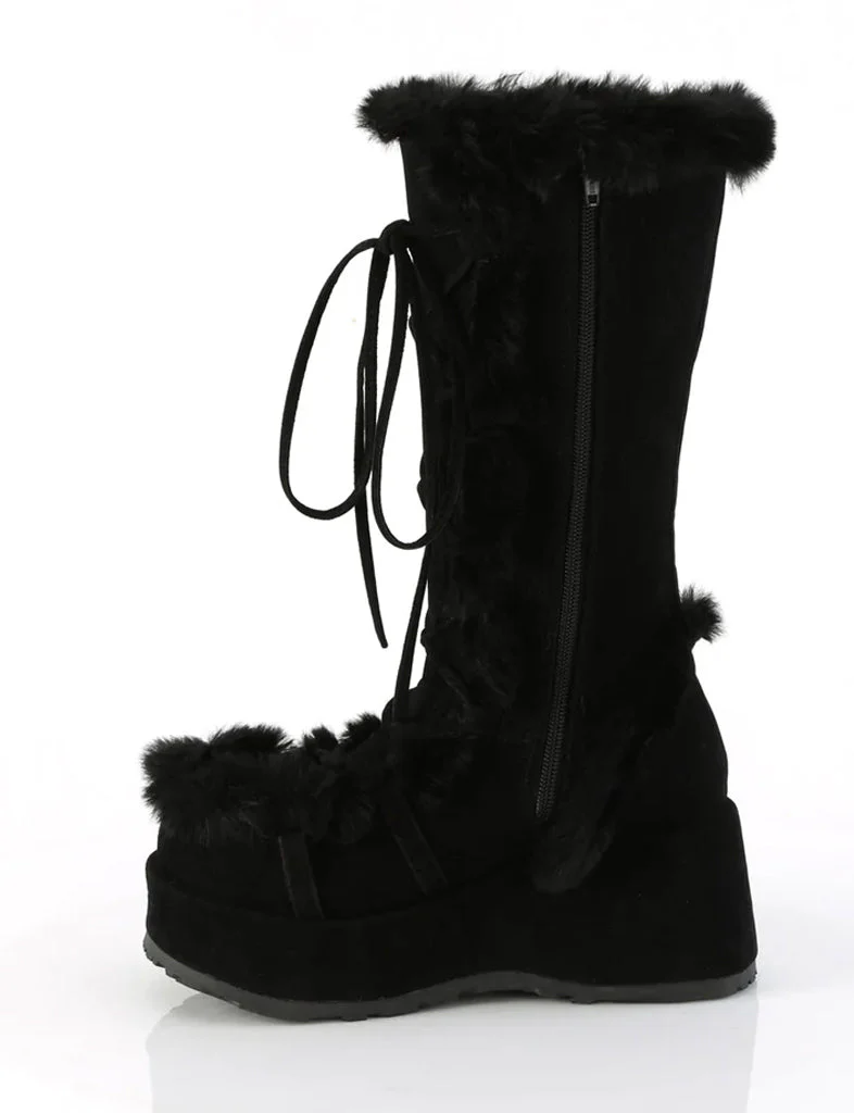 DEMONIA CUBBY 311 PLATFORM BOOTS - BLACK - Image 4
