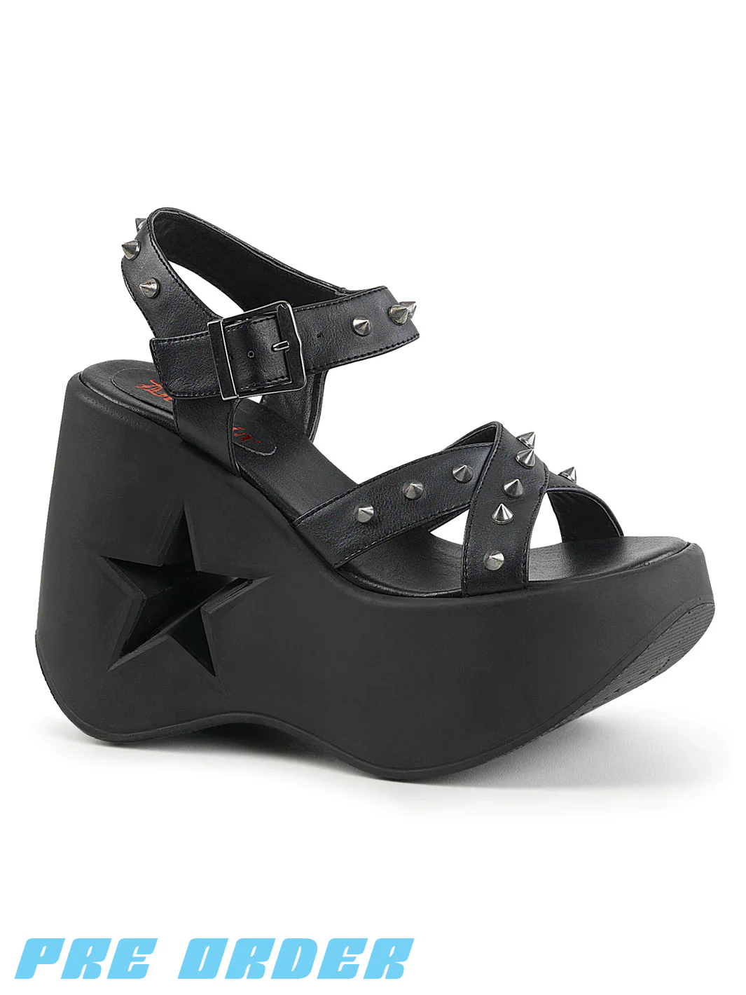 DEMONIA DYNAMITE-02 - BLACK VEGAN LEATHER ✰ PRE ORDER ✰