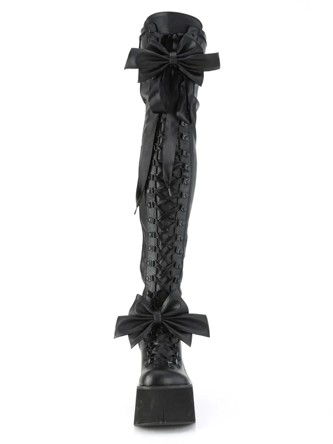 DEMONIA KERA 303 PLATFORM BOOTS - BLACK VEGAN LEATHER ✰ PRE ORDER ✰ - Image 4