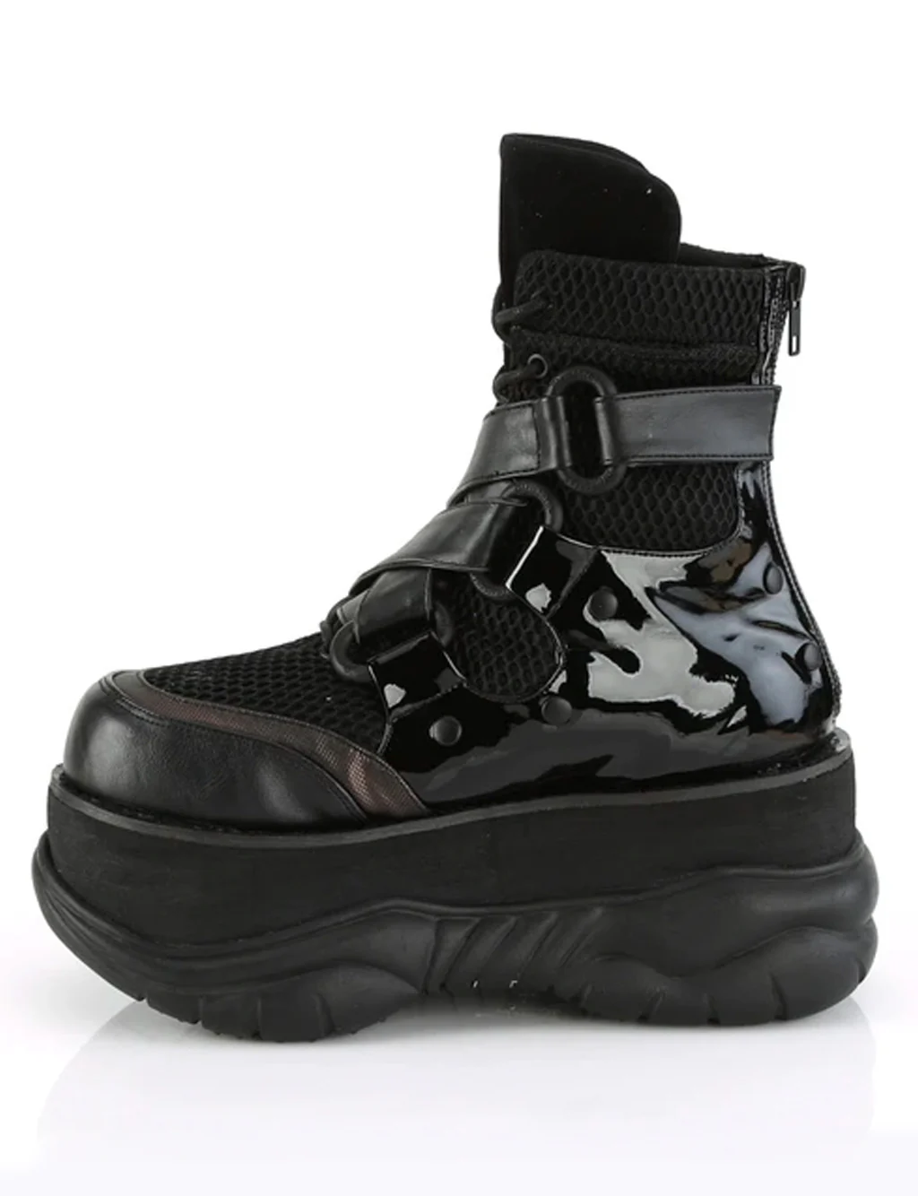 DEMONIA NEPTUNE-126 - BLACK VEGAN LEATHER ✰ PRE ORDER ✰ - Image 3