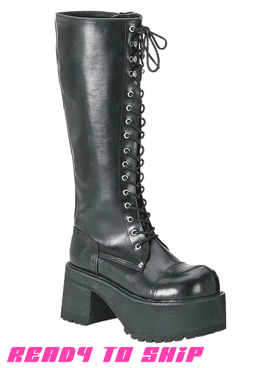 DEMONIA RANGER-302 PLATFORM BOOTS