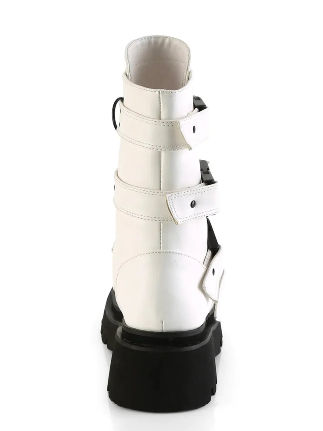 DEMONIA RENEGADE-55 - WHITE VEGAN LEATHER ✰ PRE ORDER ✰ - Image 3