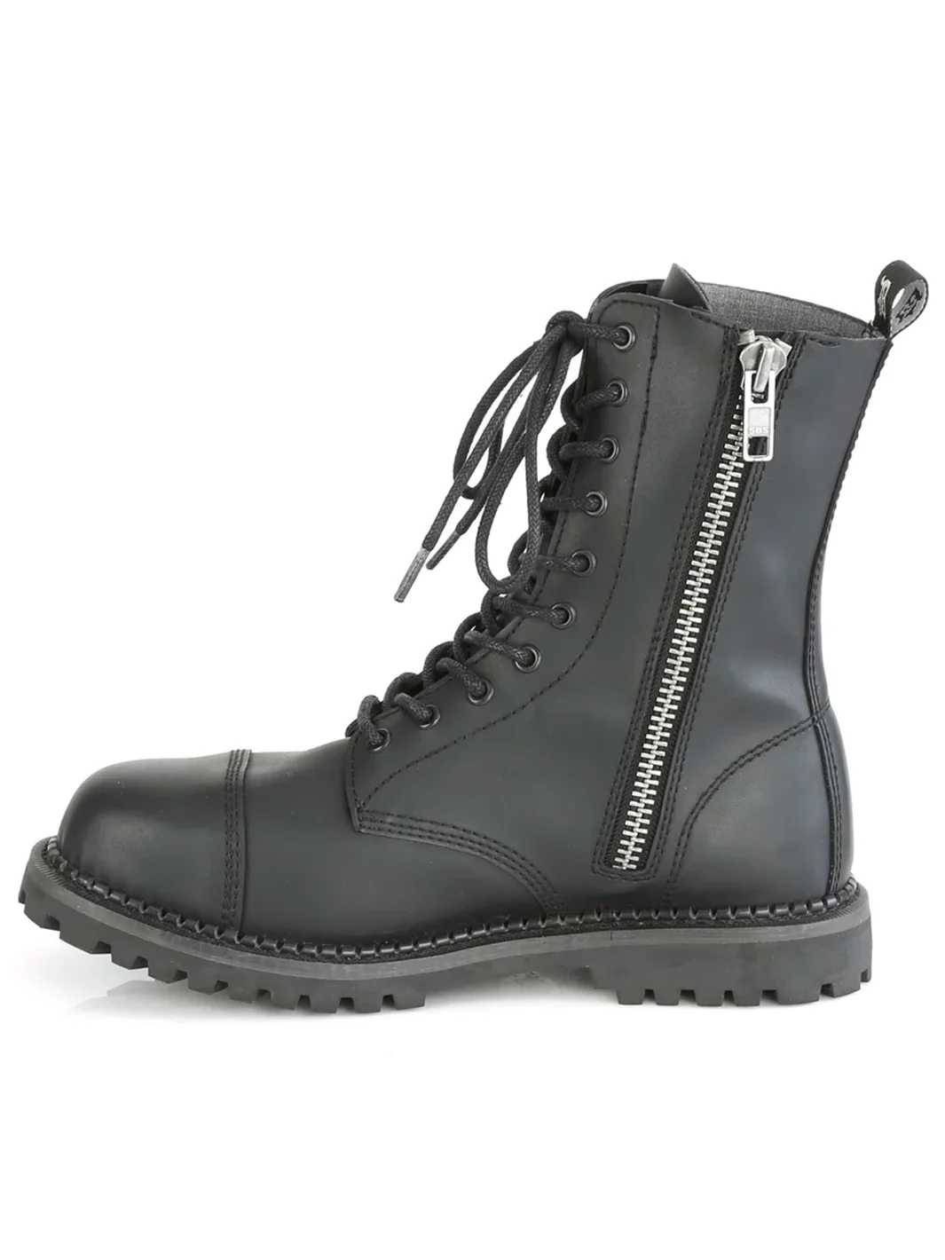 DEMONIA RIOT-10 - BLACK VEGAN LEATHER ✰ PRE ORDER ✰ - Image 3