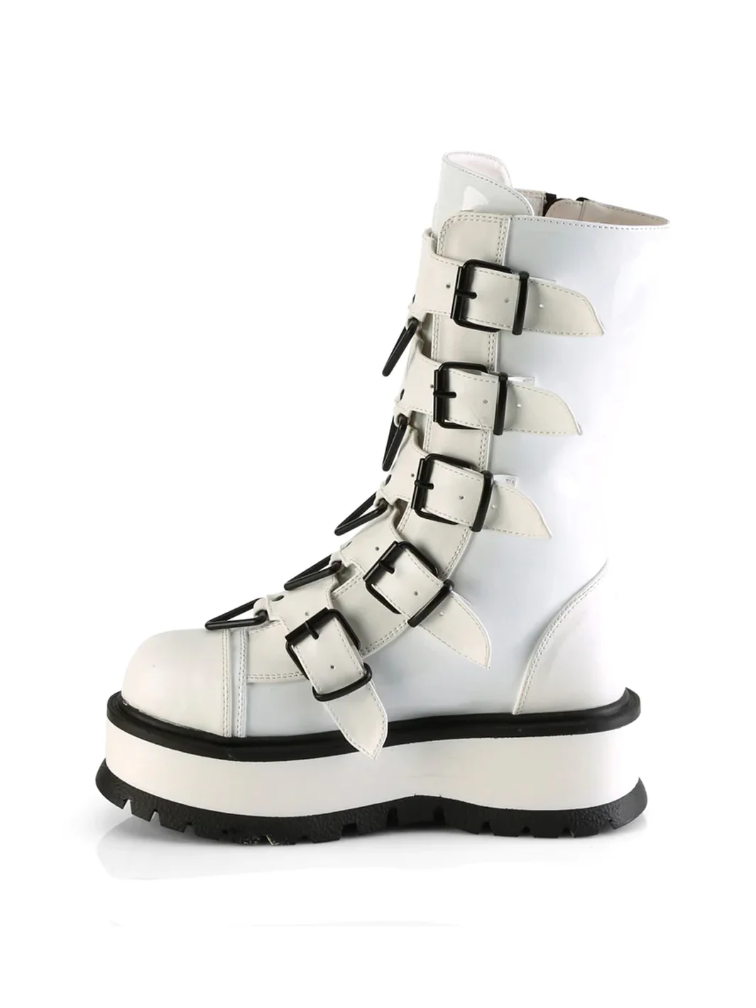 DEMONIA SLACKER-160 - WHITE PATENT ✰ PRE ORDER ✰ - Image 3
