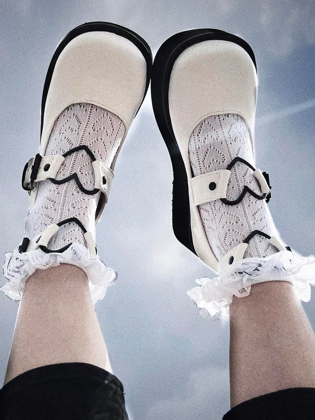 DEMONIA SPRITE-02 - WHITE VEGAN LEATHER ✰ PRE ORDER ✰ - Image 2