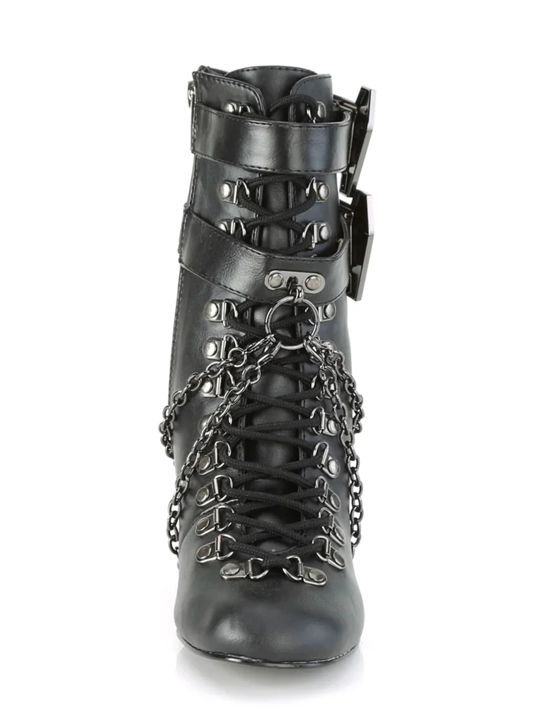 DEMONIA VIVIKA-128 - BLACK VEGAN LEATHER ✰ PRE ORDER ✰ - Image 3