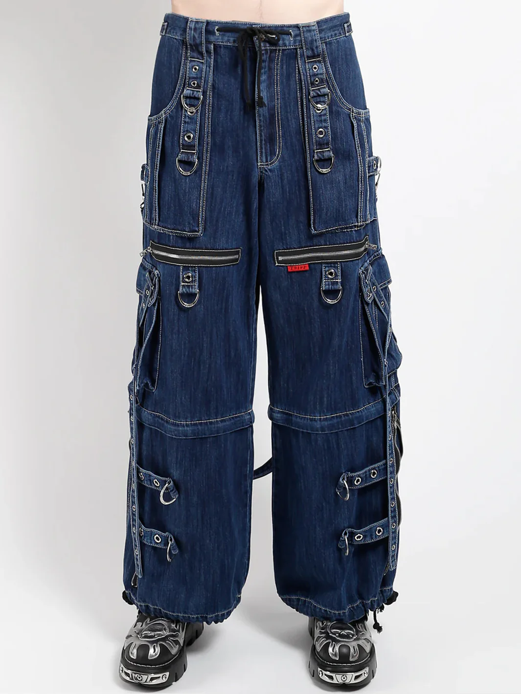 X STRAP PANT - DARK BLUE DENIM - Image 5