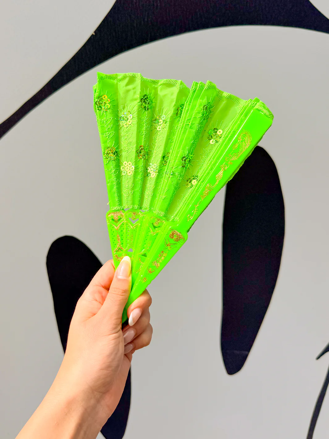DOOF FAN - GREEN SEQUIN - Image 2