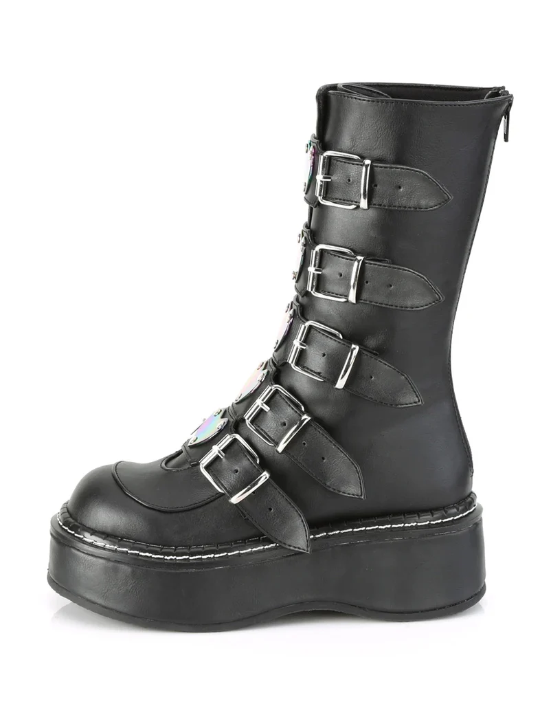 DEMONIA EMILY 330 BOOTS - BLACK - Image 4