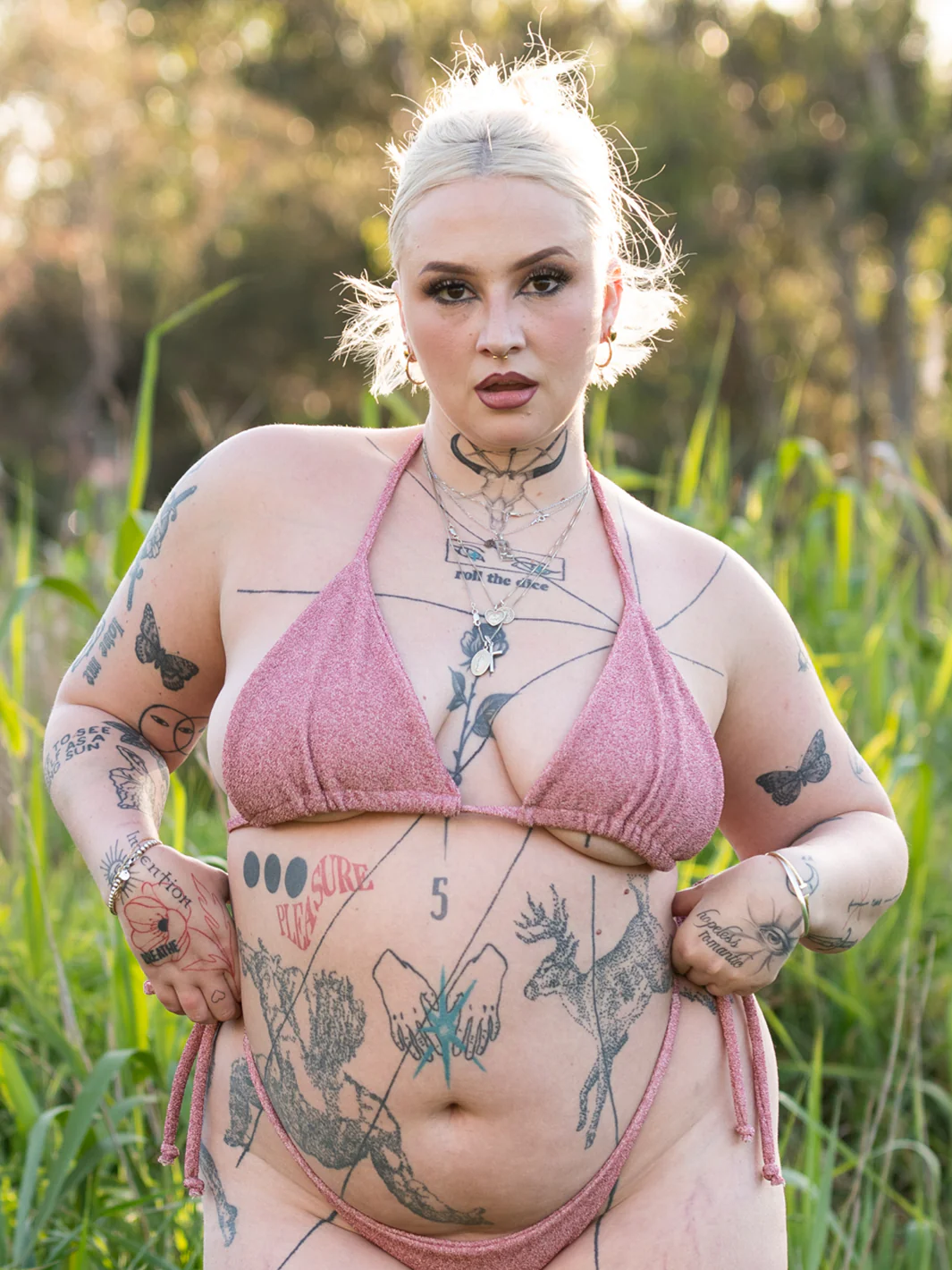 *EXCLUSIVE* METAMORPHOSIS BIKINI TOP - BLUSH PINK