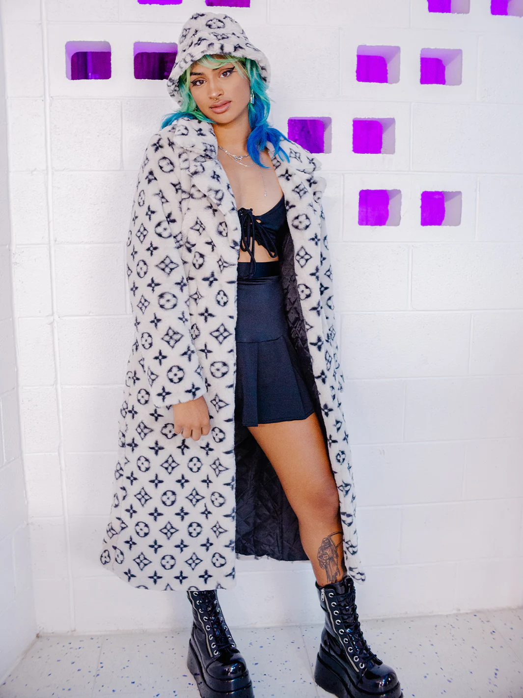 FASHION KILLA FAUX FUR JACKET - GREY ✰ MADE 4 U ✰ - Image 2