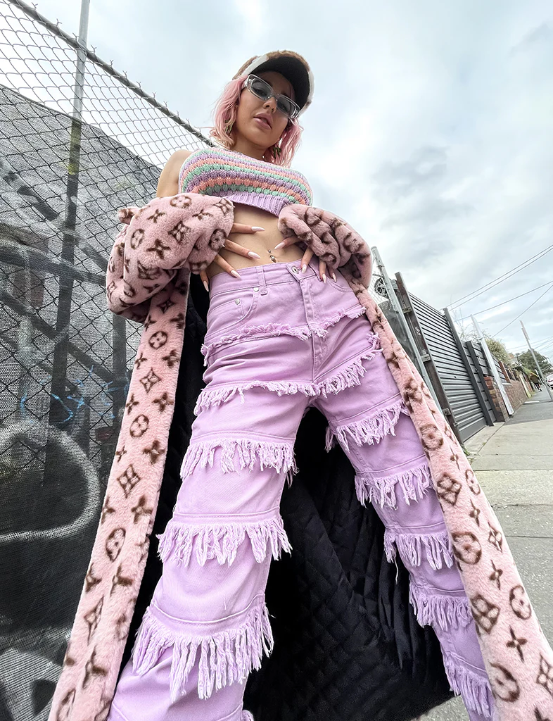 FASHION KILLA FAUX FUR JACKET - PINK ✰ MADE 4 U ✰ - Image 4